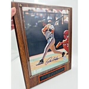 Rich Aurilia Signed Photo Plaque 2001 NL All-Star Autographed MLB COA